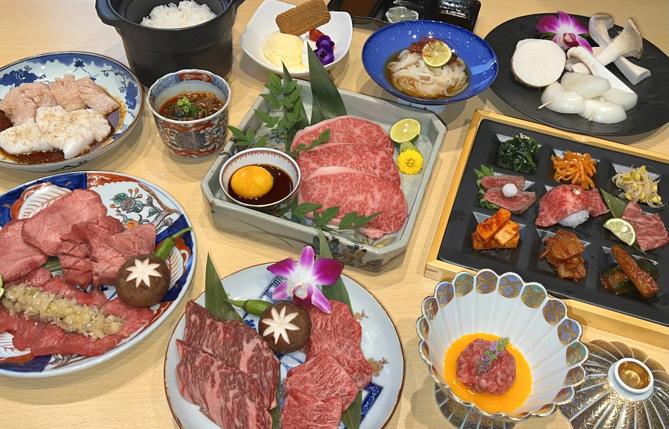 Yakiniku, appetizers and side dishes